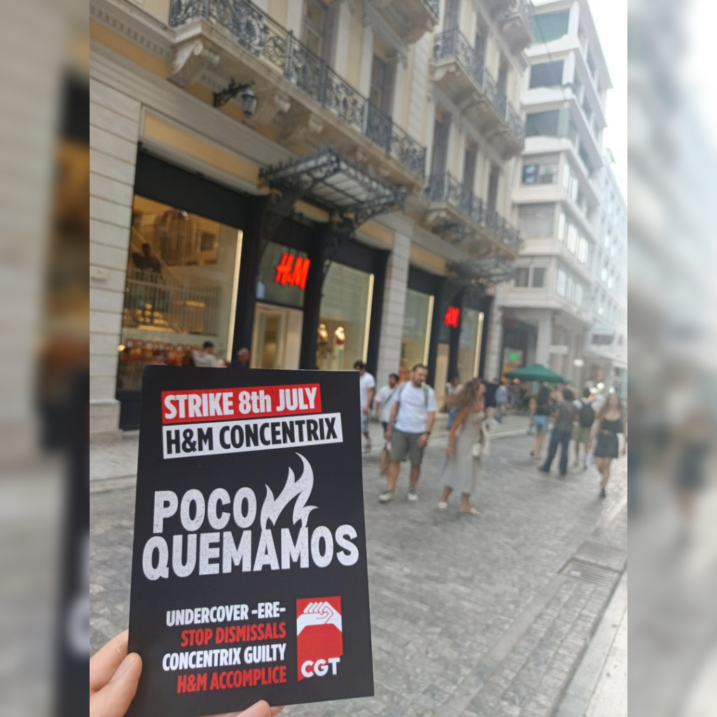 Παρέμβαση εργατικής αλληλεγγύης στα H&M στο Σύνταγμα